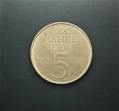 Alemanha - RDA 5 marcos, 1969 KM# 22