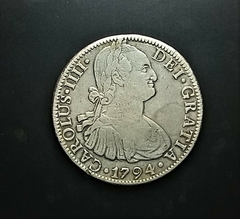 México 8 reales, 1794 Carolus IIII KM# 109 - comprar online