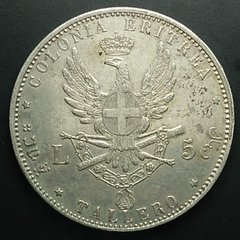 5 Liras Eritreia Italiana 1891 AU (SOB/FC) - comprar online