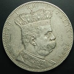 5 Liras Eritreia Italiana 1891 AU (SOB/FC)