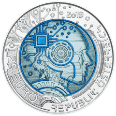 Austria - 25 Euro - 2019 - Artificial Intelligence - Niobium