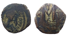 Imp Bizantino - AE Follis - Justinian I - 527–565DC Carthage