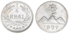 Guatemala - 1/4 Real - 1898 - KM# 162
