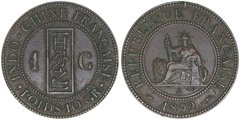 Indo-China - 1 Cent - 1892 A -KM# 1