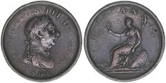 Inglaterra - Penny - 1806 - KM# 663 - George III