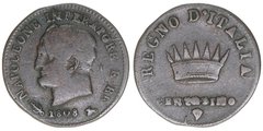 KINGDOM OF NAPOLEON - 1 Centesimo - 1808V - C# 1.3 - Napoleon I