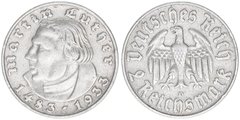 3o Reich - 2 Reichsmark - 1933 D - KM# 79  