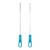 Kit 2 escovas para limpeza de canudo Azul na internet