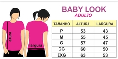 Baby Look Feminina manga preta Aquieta Minh'alma - comprar online