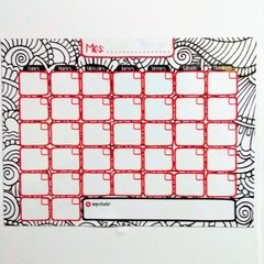Calendario Pizzarra Magnética. Para escribir y borrar. Reutilizable. Lavable. Hermosos diseños. Imantado - comprar online