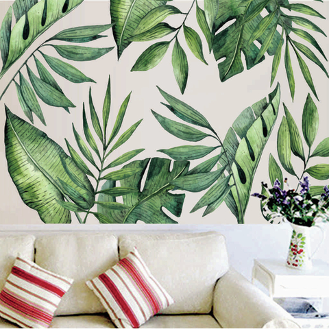 Vinilo papel tapiz tropical Vina del Mar - adhesivo de pared -  revestimiento sticker mural decorativo - 30x30cm