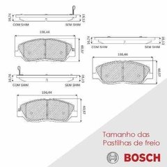 Pastilha Dianteira Ceramica Bosch Kia Mohave Suv Ex 4x4 3.8 - buy online