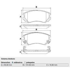 Pastilha Freio Dianteiro Azera Fras-le - comprar online