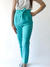 PANTALON SASTRERO AQUA CON LAZO