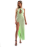 VESTIDO CUELLO ALTO LYCRA VERDE