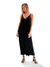 VESTIDO ESCOTE EN V NEGRO - comprar online