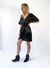 VESTIDO ESCOTE EN V NEGRO - comprar online