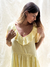 VESTIDO ESCOTE EN V AMARILLO - comprar online