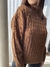 SWEATER MARRON TRENZADO - comprar online