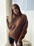 SWEATER MARRON TRENZADO