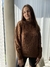 SWEATER MARRON TRENZADO