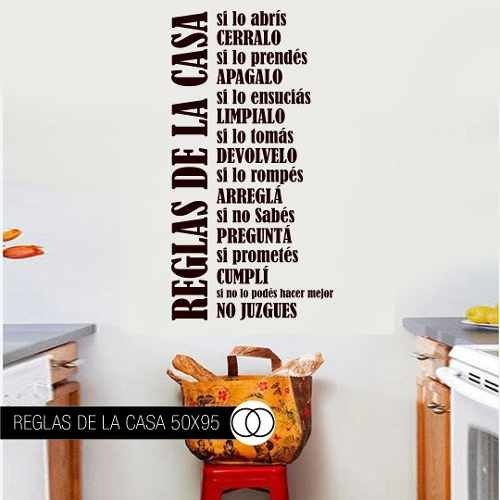 Vinilo Reglas de la Cocina 