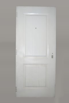 Puerta doble chapa inyectada blanca 80 x 200 - comprar online