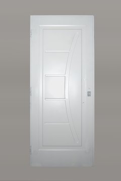 Puerta doble chapa estampada blanca 80 x 200 - comprar online