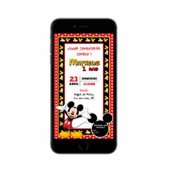 Convite Digital - Mickey Mouse - loja online