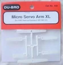 braço longo para micro servo gsw e mpi - Dubro dub932