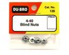 Blind Nuts 4-40 (4) dubro dub135