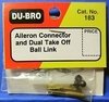 Aileron connector and dual take off ball link Dubro dub183