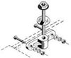 Parafuso e montante para fixação de asa 1/4-20 x 2" Dubro - dub 256 - comprar online