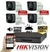 KIT SEGURIDAD HIKVISION DVR 4 CH + 4 CAMARAS HD