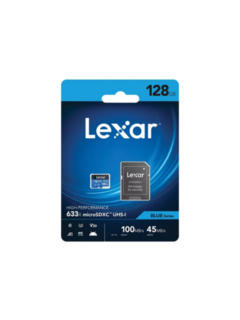 MICRO SD HC + READER LEXAR 128 GB HIGH-PERF 633X UHS-I