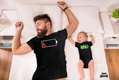REMERA + BABY ROMPER LOW BATTERY