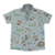 Camisa social masculina safari 