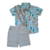 Roupa Infantil Safari Conjunto Social Menino