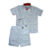 Conjunto Social Dino Baby Colorido Festa Bebê Menino - Blue Kids | Roupa infantil menino