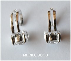 Par de Aros BIDU de Plata 925 - comprar online