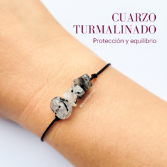 Pulsera en Cuarzo Turmalinado