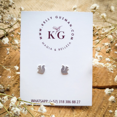 Aretes en Plata Ardilla