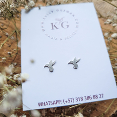 Aretes en Plata Colibrí