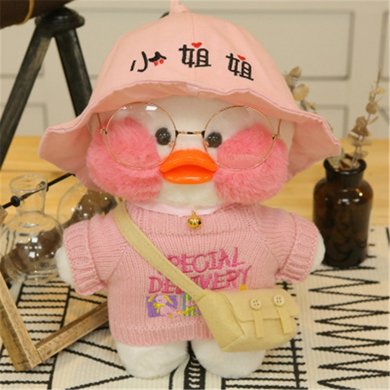 Pink duck 2024 stuffed animal