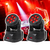 2 Cabezas Móviles Wash 7x10W RGBW DMX Efecto para DJs