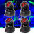 4 Cabezas Móviles Wash 7x10W RGBW DMX Efecto para DJs