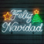 Aviso Luminoso Feliz Navidad Neon LED Arbol Navideño