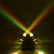 Doble Bola Loca 4 en 1 LED Beam Laser Strobo y Gobos Disco Karaoke Bar