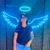 Letrero Luminoso en Neon de Alas de Ángel para Restobar