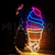 Letrero Luminoso en Neon Led Helados Artesanales Cono